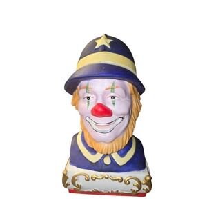 Ezra Brooks Porcelain Clown Liquor Bottle Genuine Heritage Collector SeriesEmpty